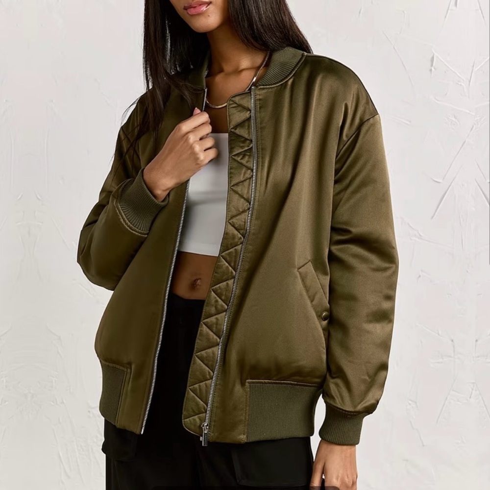 Oversized Bomber Jacket